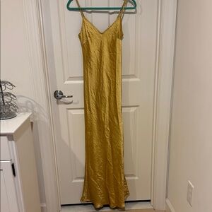 Fashion Nova Gold Maxi Dress